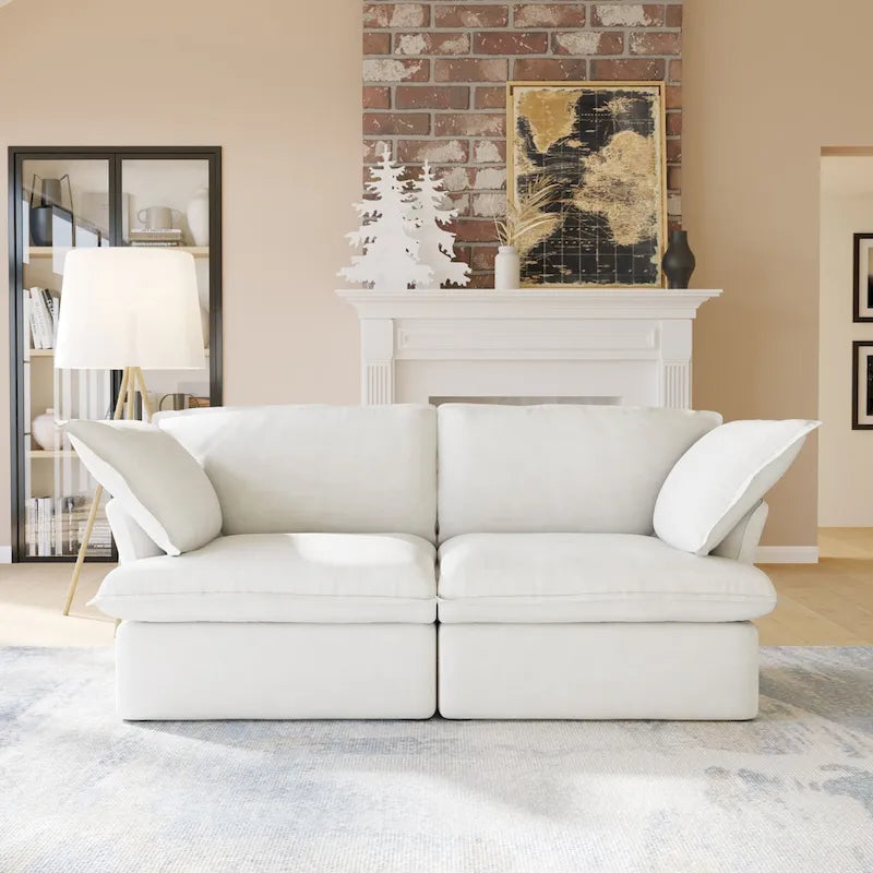 Divano componibile a L bianco / beige / nero, 2 / 3 / 4 posti