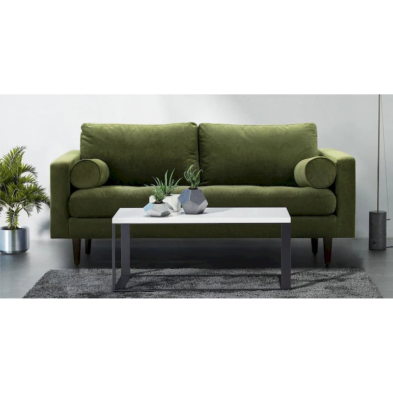 Poly & Bark Napa 72  Velvet Fabric Sofa