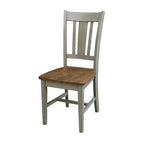 Tavolo allungabile rotondo bianco/grigio e multi-finitura con 4 sedie, posti a sedere 4-6