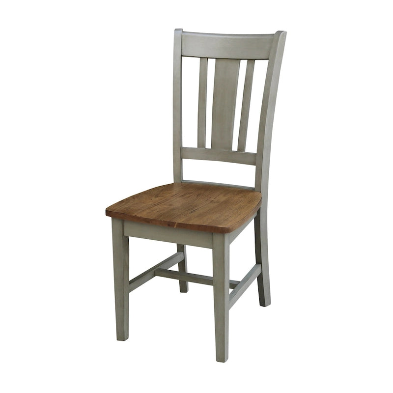 Tavolo allungabile rotondo bianco/grigio e multi-finitura con 4 sedie, posti a sedere 4-6