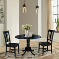 42  Dual Drop Leaf Table With 2 San Remo Chairs