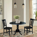 42  Dual Drop Leaf Table With 2 San Remo Chairs