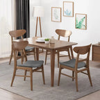 Set di 4 sedie da pranzo senza braccioli di metà secolo color tè verde/beige/menta/grigio