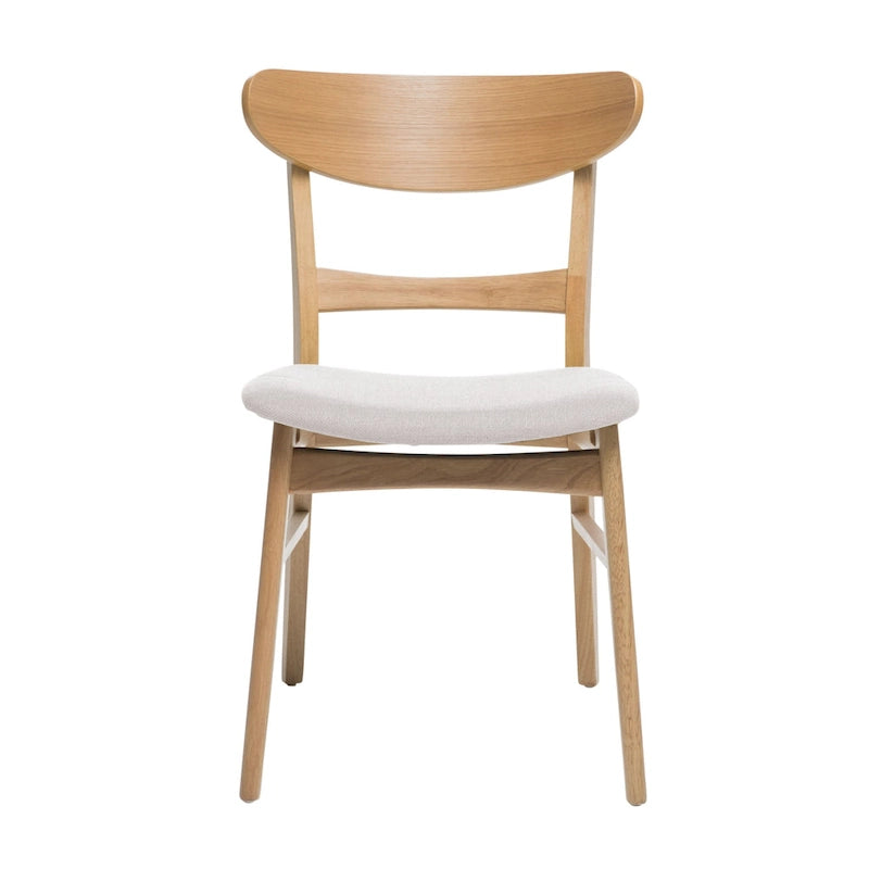 Set di 4 sedie da pranzo senza braccioli di metà secolo color tè verde/beige/menta/grigio