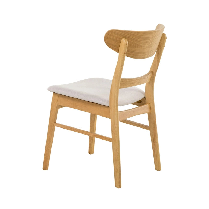 Set di 4 sedie da pranzo senza braccioli di metà secolo color tè verde/beige/menta/grigio