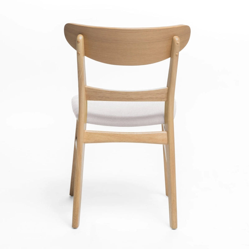 Set di 4 sedie da pranzo senza braccioli di metà secolo color tè verde/beige/menta/grigio