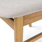 Set di 4 sedie da pranzo senza braccioli di metà secolo color tè verde/beige/menta/grigio