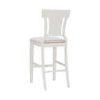 Sgabello da bar in rattan intrecciato effetto grigio e sbiancato, seduta singola