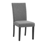 Set da Pranzo Rotondo con Tavolo in Finto Marmo Grigio Marrone Spazzolato, Stile Contemporaneo, 4 Posti a Sedere