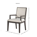 Poltrona in legno grigio decapato, set da 2