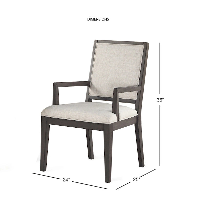 Poltrona in legno grigio decapato, set da 2