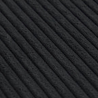 Divano Sezionale Angolare in Velluto a Coste Nero/Marrone Chiaro/Beige, per 3–4 Persone