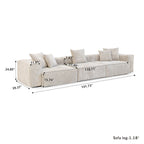 Divano Sezionale Angolare in Velluto a Coste Nero/Marrone Chiaro/Beige, per 3–4 Persone