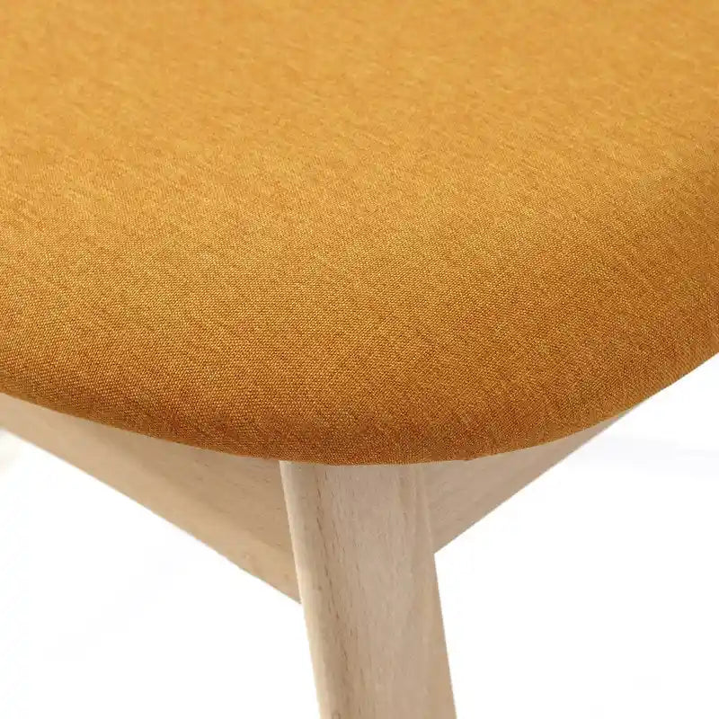 Arancio/Faggio, Grigio Chiaro, Giallo, Grigio Scuro, Verde Blu Scuro – Set da pranzo Mid-Century per 4 persone