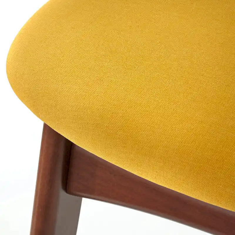 Arancio/Faggio, Grigio Chiaro, Giallo, Grigio Scuro, Verde Blu Scuro – Set da pranzo Mid-Century per 4 persone