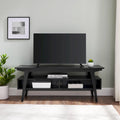 Mobile TV nero/cenere inglese 47", 2 ripiani, adatto fino a 50"