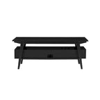 Mobile TV nero/cenere inglese 47", 2 ripiani, adatto fino a 50"