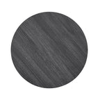 Tavolino rotondo contemporaneo in legno White/Charcoal con ripiano singolo