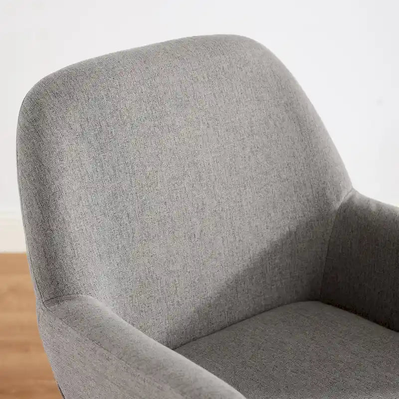 Sedia da pranzo girevole a 360° in tessuto e similpelle, set da 2