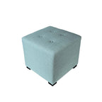 Pouf quadrato con bottoni beige / verde / grigio / grigio scuro, 1 posto