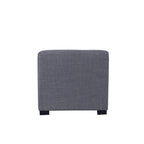 Pouf quadrato con bottoni beige / verde / grigio / grigio scuro, 1 posto
