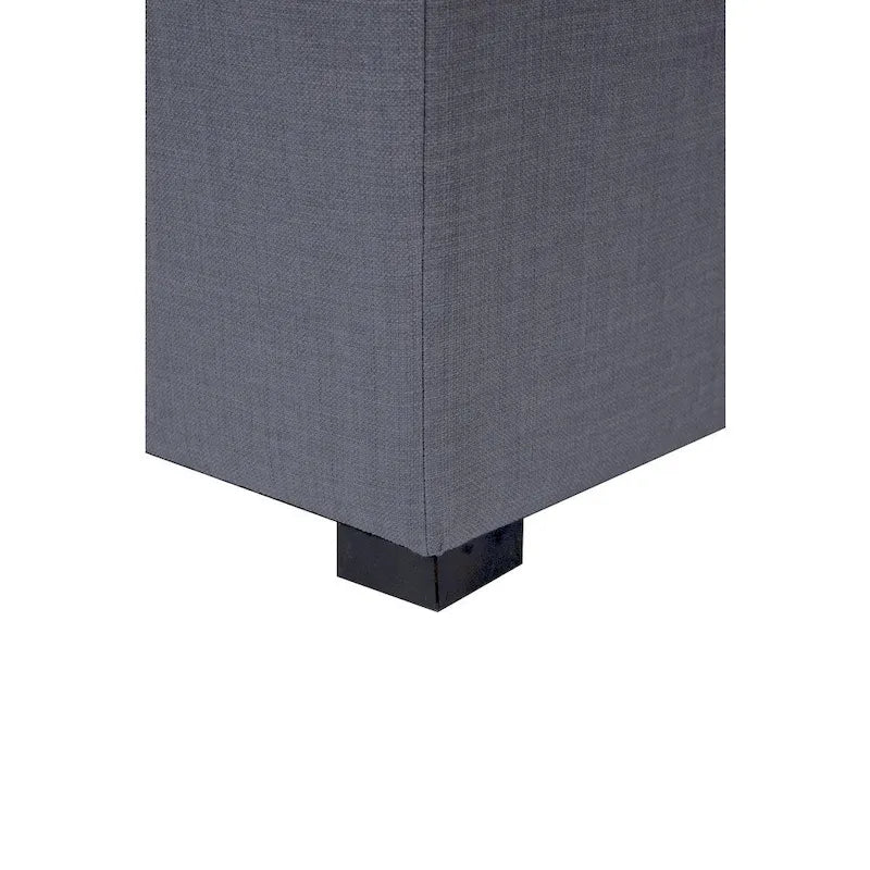 Pouf quadrato con bottoni beige / verde / grigio / grigio scuro, 1 posto