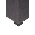 Pouf quadrato con bottoni beige / verde / grigio / grigio scuro, 1 posto
