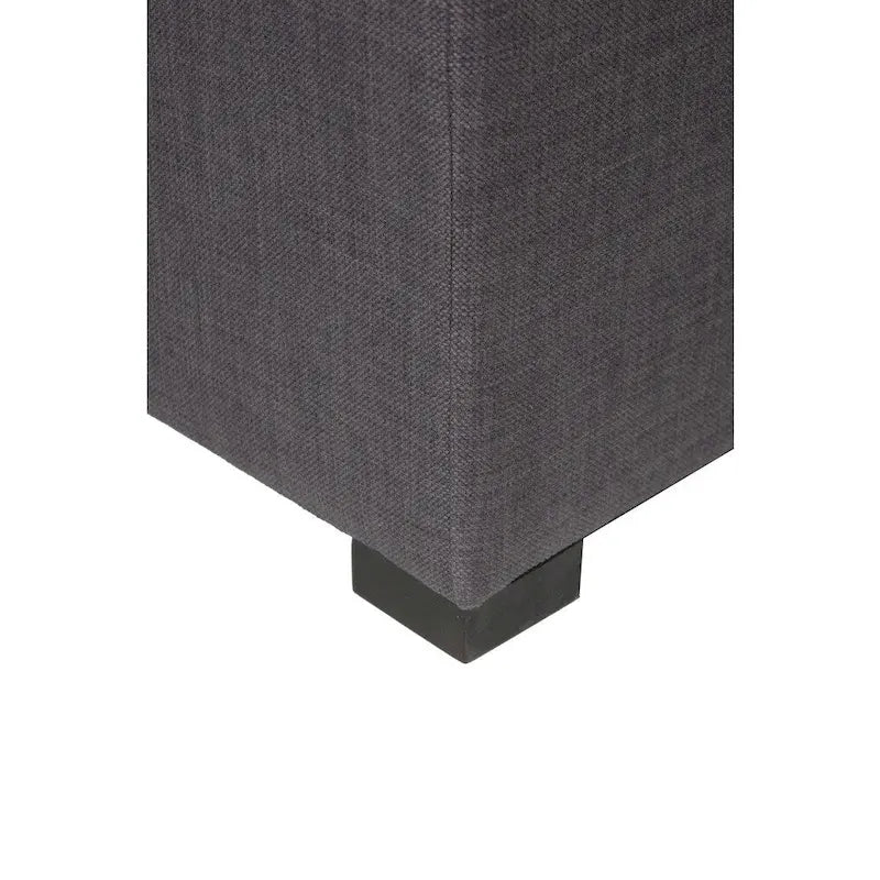 Pouf quadrato con bottoni beige / verde / grigio / grigio scuro, 1 posto