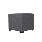 Pouf quadrato con bottoni beige / verde / grigio / grigio scuro, 1 posto