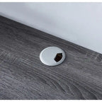 Consolle Multimediale Galleggiante da Parete a 2 Ripiani da 60" – Rovere Invecchiato / Cappuccino / Grigio Anticato / Nero