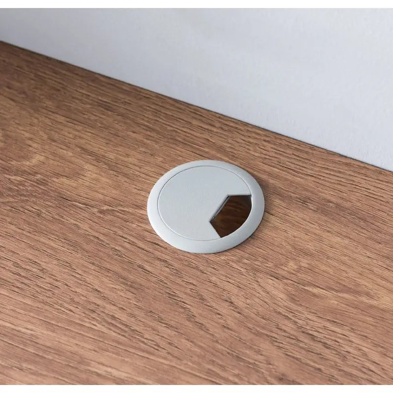 Consolle Multimediale Galleggiante da Parete a 2 Ripiani da 60" – Rovere Invecchiato / Cappuccino / Grigio Anticato / Nero