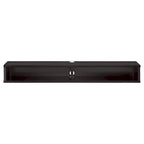 Consolle Multimediale Galleggiante da Parete a 2 Ripiani da 60" – Rovere Invecchiato / Cappuccino / Grigio Anticato / Nero