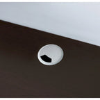 Consolle Multimediale Galleggiante da Parete a 2 Ripiani da 60" – Rovere Invecchiato / Cappuccino / Grigio Anticato / Nero