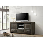 Set camera da letto a piattaforma Gray Oak Storage, stile contemporaneo, 6 pezzi, King/Queen