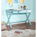 Scrivania da scrittura con cassetti X-Frame turchese/blu navy/grigio, 1 persona