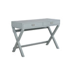 Scrivania da scrittura con cassetti X-Frame turchese/blu navy/grigio, 1 persona