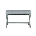 Scrivania da scrittura con cassetti X-Frame turchese/blu navy/grigio, 1 persona