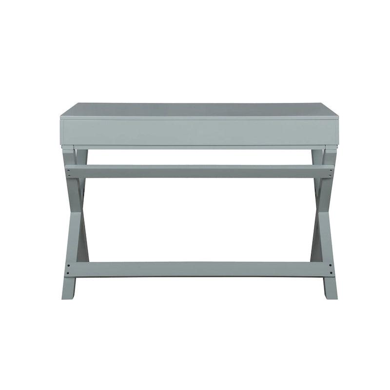 Scrivania da scrittura con cassetti X-Frame turchese/blu navy/grigio, 1 persona