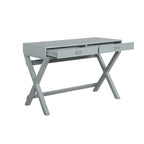 Scrivania da scrittura con cassetti X-Frame turchese/blu navy/grigio, 1 persona