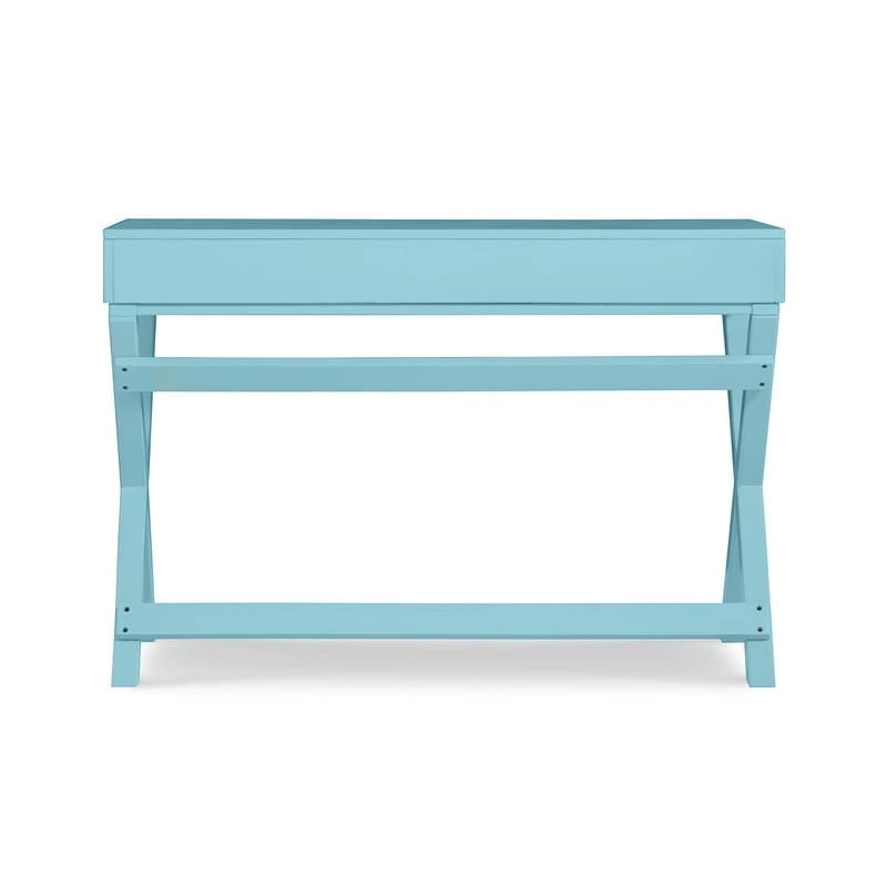 Scrivania da scrittura con cassetti X-Frame turchese/blu navy/grigio, 1 persona