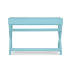 Scrivania da scrittura con cassetti X-Frame turchese/blu navy/grigio, 1 persona