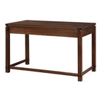Scrivania rustica industriale, legno/finitura anticata, marrone/bianco sporco, 1 persona