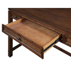 Scrivania rustica industriale, legno/finitura anticata, marrone/bianco sporco, 1 persona