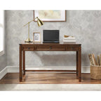 Scrivania rustica industriale, legno/finitura anticata, marrone/bianco sporco, 1 persona
