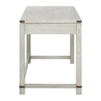 Scrivania rustica industriale, legno/finitura anticata, marrone/bianco sporco, 1 persona