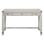 Scrivania rustica industriale, legno/finitura anticata, marrone/bianco sporco, 1 persona