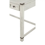 Scrivania rustica industriale, legno/finitura anticata, marrone/bianco sporco, 1 persona