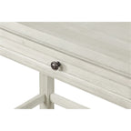 Scrivania rustica industriale, legno/finitura anticata, marrone/bianco sporco, 1 persona