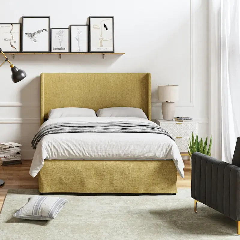 Louise Letto Imbottito in Metallo con Fodera Lavabile Tradizionale di HULALA HOME