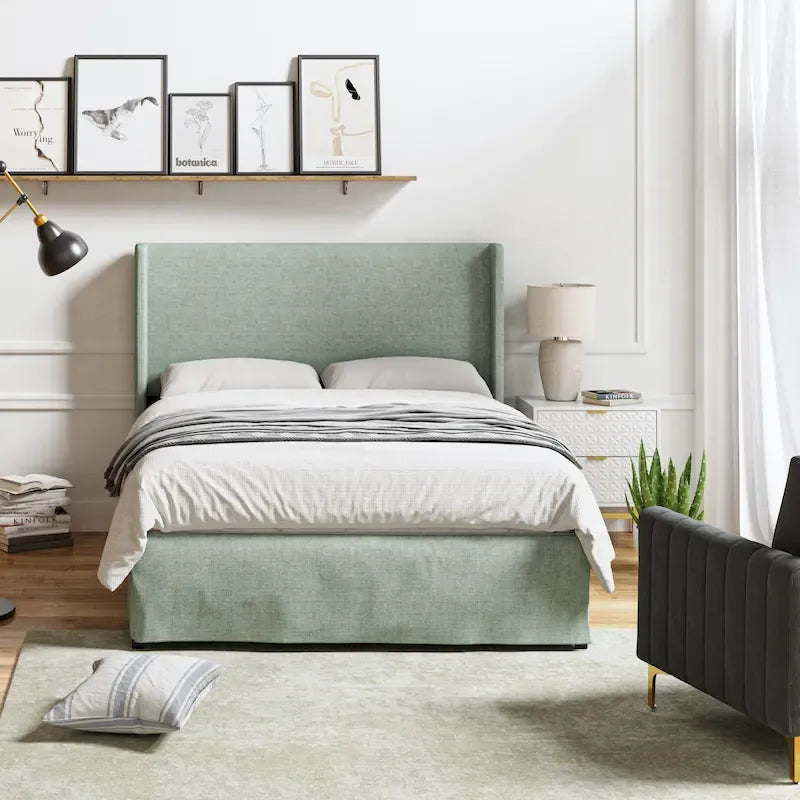 Louise Letto Imbottito in Metallo con Fodera Lavabile Tradizionale di HULALA HOME